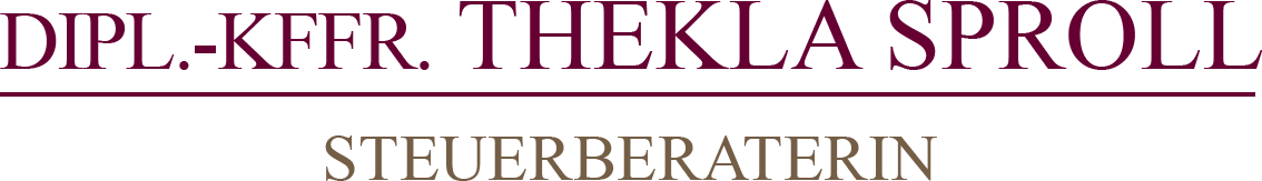 Dipl.-Kffr. Thekla Sproll Steuerberaterin